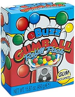 1kg Gumball Machine Refill Pack  Bubble Gum Balls for Coin Operated Sweet Candy Dispenser Toy  Small Bubblegum for Kids Vintage Retro Treat Vending Machine