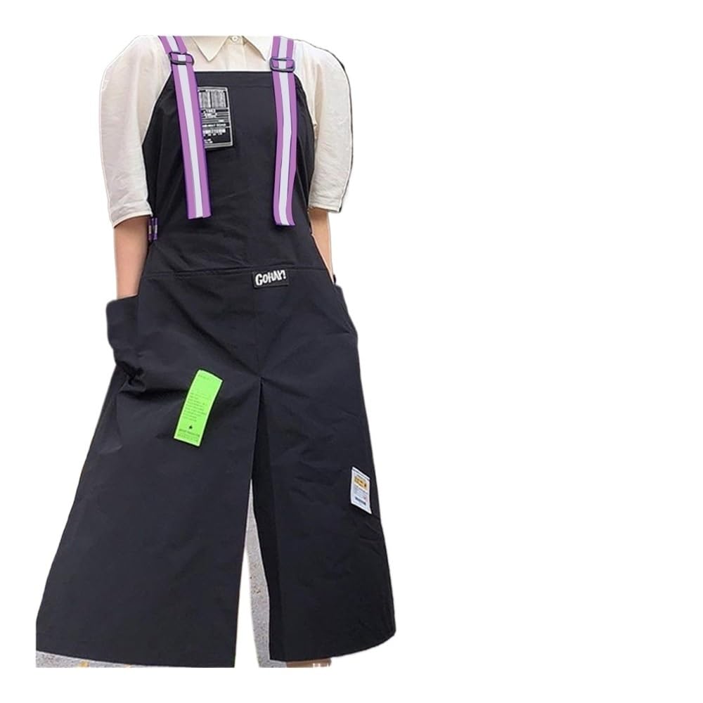 Grembiuli alla moda resistenti all'olio, 2 buste, per bar, parrucchiere, fessure generali da chef