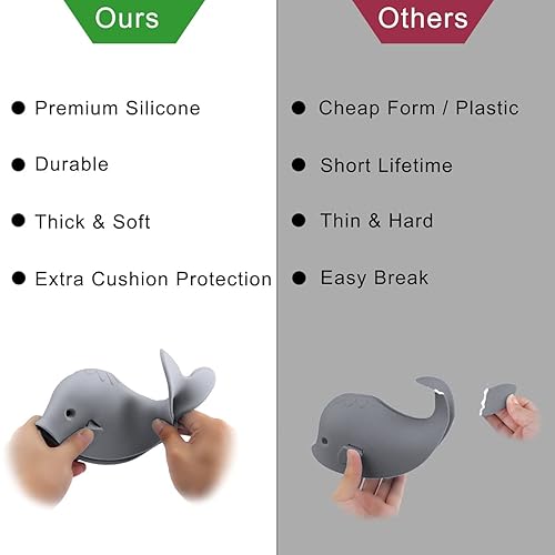 Miniatura 7 de Cubierta de boquilla de baño, cubierta de grifo, cubierta de grifo de baño para bebé, protector de grifo para niños, cubierta de boquilla de bañera