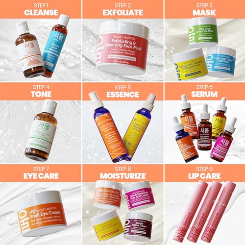 Seoulceuticals SC-SME-V Korean Face Mist 97.5% Snail Mucin Essence - K Beauty Skincare Facial Spray - Cucumber Extract + Marine Minerals + Green Tea + Aloe 4Oz thumb #6