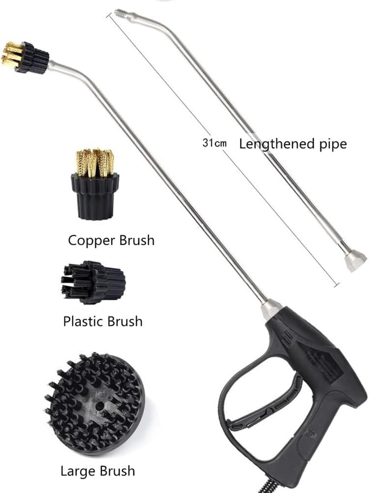 3200W Commercial High Pressure Steam Cleaner, Handheld Steam Cleaning Machine, for Air Conditioner, Range Hood, Car (Yellow)