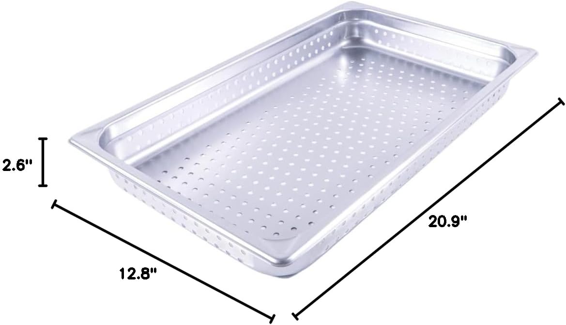Kanda 7002PF) 034068 High-Grade Hotel Pan, Perforated 1/1, 20.9 x 12.8 inches (53 x 32.5 cm), Depth 2.6 inches (6.5 cm)