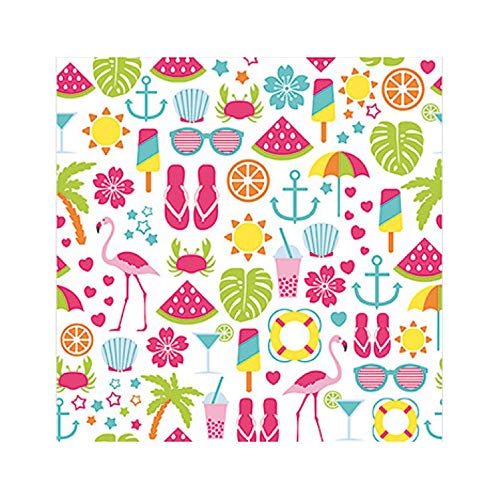 Preisvergleich Produktbild Premium Collection by Jean 20 Stück Servietten Flamingo Maritime
