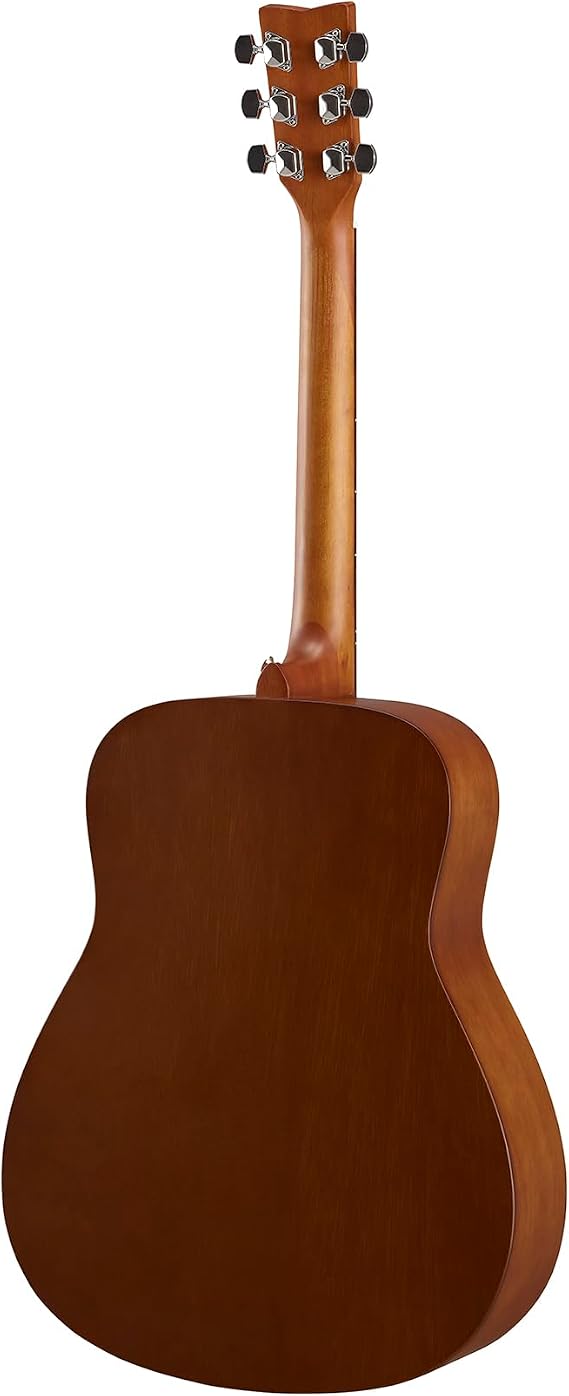 Yamaha F400 Acoustic Guitar for Beginners with Comfortable Scale Length and Spacing, Smoky Black Satin Finish