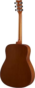 Yamaha F400 Acoustic Guitar for Beginners with Comfortable Scale Length and Spacing, Smoky Black Satin Finish
