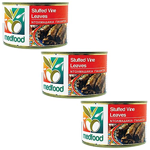 Med Food Stuffed Vine Leaves 400g - (Pack of 3)
