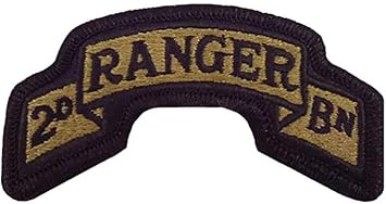 75th Ranger Regiment 2nd Battalion Scroll OCP Patch Military Issued-Veteran Owned Business