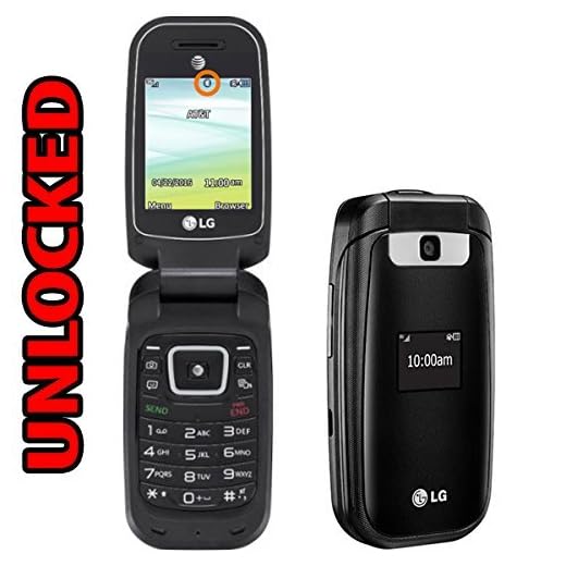 LG B470 Flip Phone AT&T + GSM Unlocked 3G - Black (Renewed)