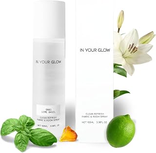 In Your Glow – D001 LIME BASIL – Long-Lasting Clean Fabric & Room Mist Spray 100ml | Unisex Luxury Fragrance Spray & Odor Eliminator