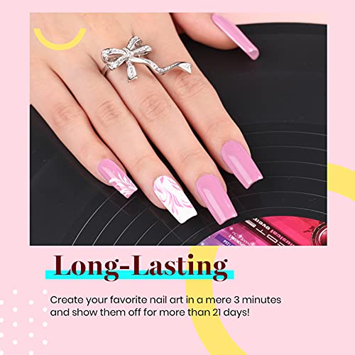 Image of Beetles Pink Gel Polish - Bright Summer 15ML /0.51Fl Oz, Light Pink Gel Nail Polish, Soak Off UV LED Lamp Nail Art, Long-Lasting Manicure Salon DIY Home Summer Nails
