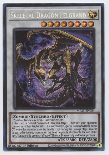 Dragón esquelético Felgrand - MP23-EN084 - Prismatic Secret Rare - 1ª edición