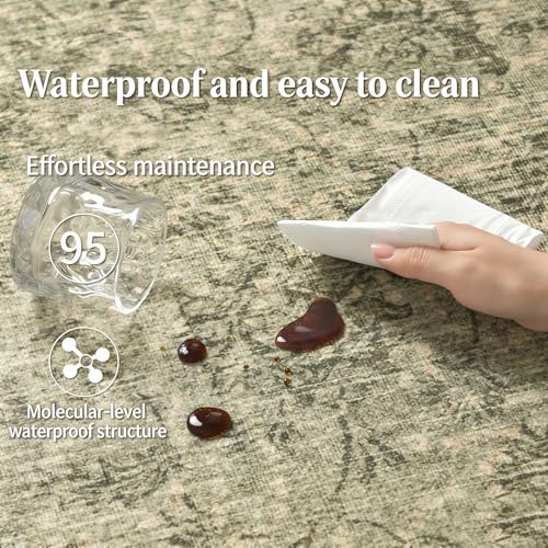 Tapis persan absorbant et antidérapant pour sécuriser votre salon - 5