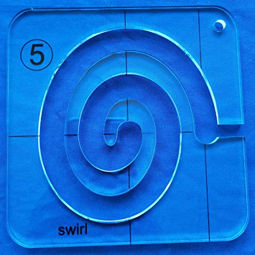 image for HONEYSEW Free Motion Quilting Template Series 5 with Quilting Frame fo