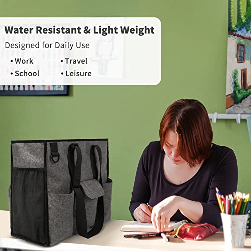 Ideatech Large Utility Tote Bag, Women Teacher Totes With Pockets, Zip Top Nursing & Utility Bag Gifts For Work Women/School #TOP7