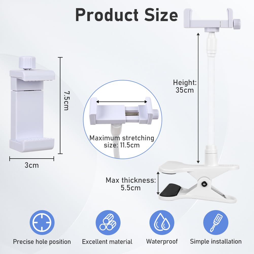 OFFCUP Baby Monitor Holder, Camera Mount and Card Slot, Baby Cam Mount Stand Compatible with 1/4 Screw - Image 2