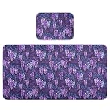 Dark Purple Indiana Wisteria Cooling Baby Bassinet Mattress 28