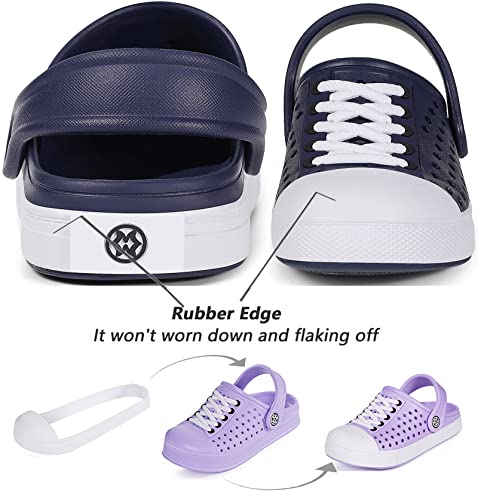 Kvbabby Toddlers Boys Girls Clogs Garden Shoes Kids' Lightweight Beach Slippers Sandals Summer Slip On Water Shoes,Deep Blue,9 Us Toddler = Label 25 #TOP1