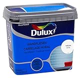 Dulux Fresh Up Fliesenlack für Wandfliesen, 750 ml, WEISS, satin | ohne Grundierung anwendbar, erhältlich in 5 weiteren Farben