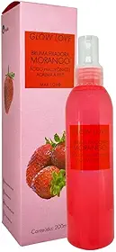 Bruma Fixadora Morango Glow Love Max Love - Fixador de Maquiagem Facial, Efeito Glow Hidratante, 200ml