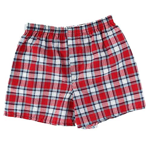 Fruit of the Loom Men's 5 Pack Contemporary Plaid and Stripe Boxer2