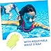 POPETPOP Webbed Swimming Gloves for Children and Adults 4pcs Silicone Swim Paddles Water Resistance for Training and Diving