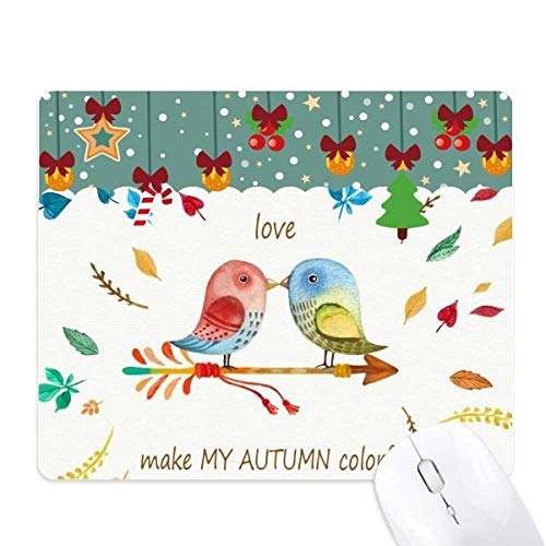 Tapis de souris de jeu grand format oiseaux d'automne surface lisse fluide