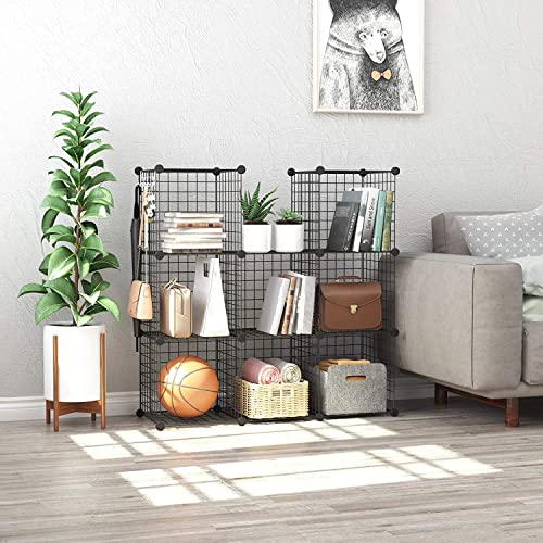 image for C&AHOME Wire Cube Storage, 8-Cube Organizer Metal C Grids Storage, Sto