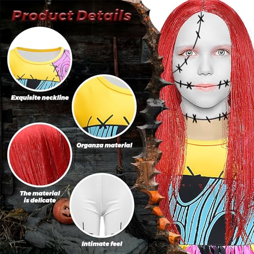 Disfraz Sally para niñas con accesorios cosplay miniatura 6