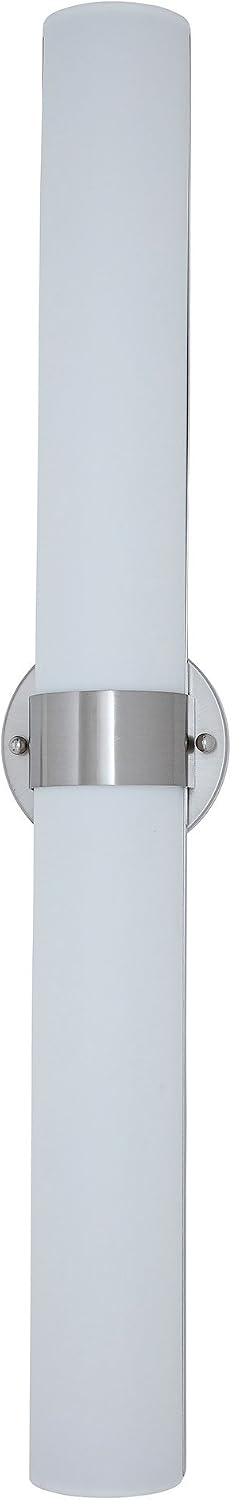 🔥 Hоt Dеаlѕ Hamilton Hills Modern Transitional Frosted Bathroom Vanity Light Fixture Contemporary Dimmable LED Rectangular Bar Design Vertical & Horizontal Lighting Polished Metal Wall Sconce 3000K Warm White 38