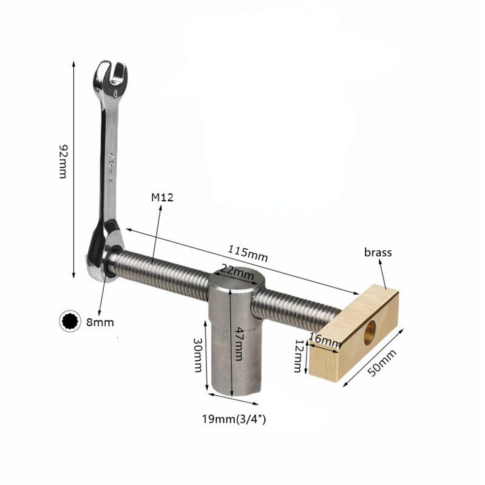 Szybki kleszcz trzymający do stołu roboczego do roboty drewnianej, klip do stołu, szybkie zamknięcie, narzędzie do otworów 19/20 MM (19 MM)