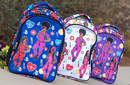 Reflections By Zana Cuties Backpack For African American Nurses, And Healthcare Workers - Durable & High-Capacity Carry Laptops Up To 17 Inches - Pink #TOP7