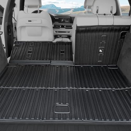 GALVAGNITE Cargo Mat with Backrest Mats for 2019-2025 2026 BMW X5 G05 All-Weather TPE Cargo Liner Trunk Mat with Seat Back Covers for BMW X5 Accessories (Only for 5 Seats)