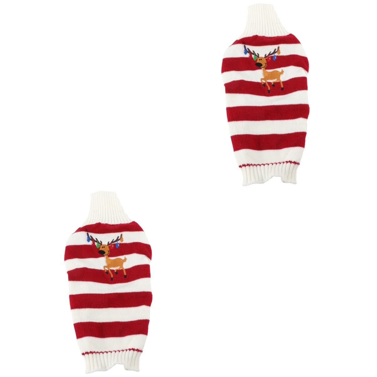 POPETPOP 2pcs Pet Christmas Clothes Winter Dog Costume Elk Knit Sweater for Pet Dogs