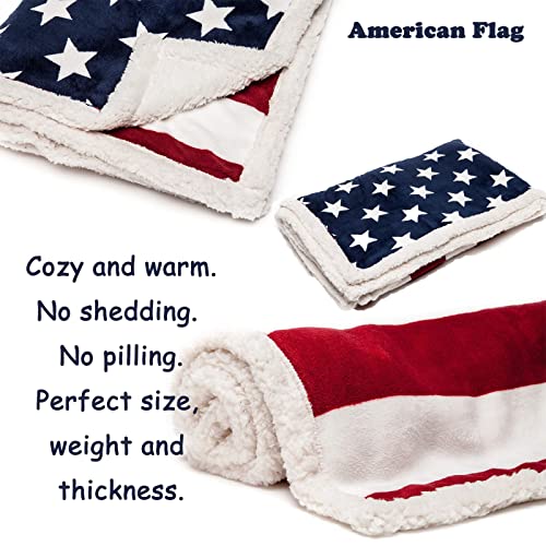 Brandream Designer Fleece Blanket American Flag Blankets Throw Blanket For Boys/ Girls/ Adults Blankets 51 X63 Super Soft #TOP3