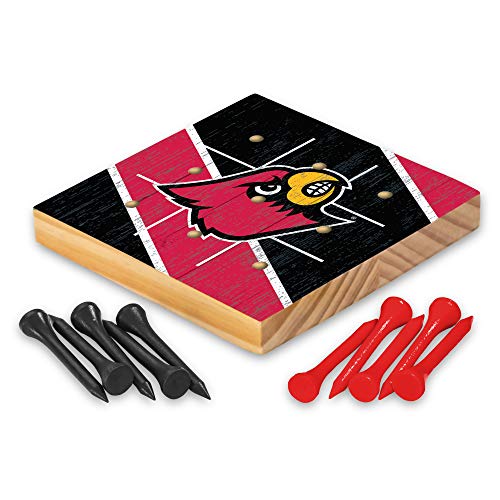 Rico Industries NCAA Louisville Cardinals Peg Tic Tac Toe Game