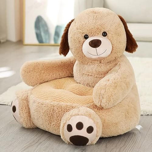 MKZHANG Plüsch Einhorn Babysitz Kuscheltiere Panda Bär Ente Spielzeug Puppe Babysofa Plüschsitz Kinder Säuglingskissen Puppe-50cm Cover