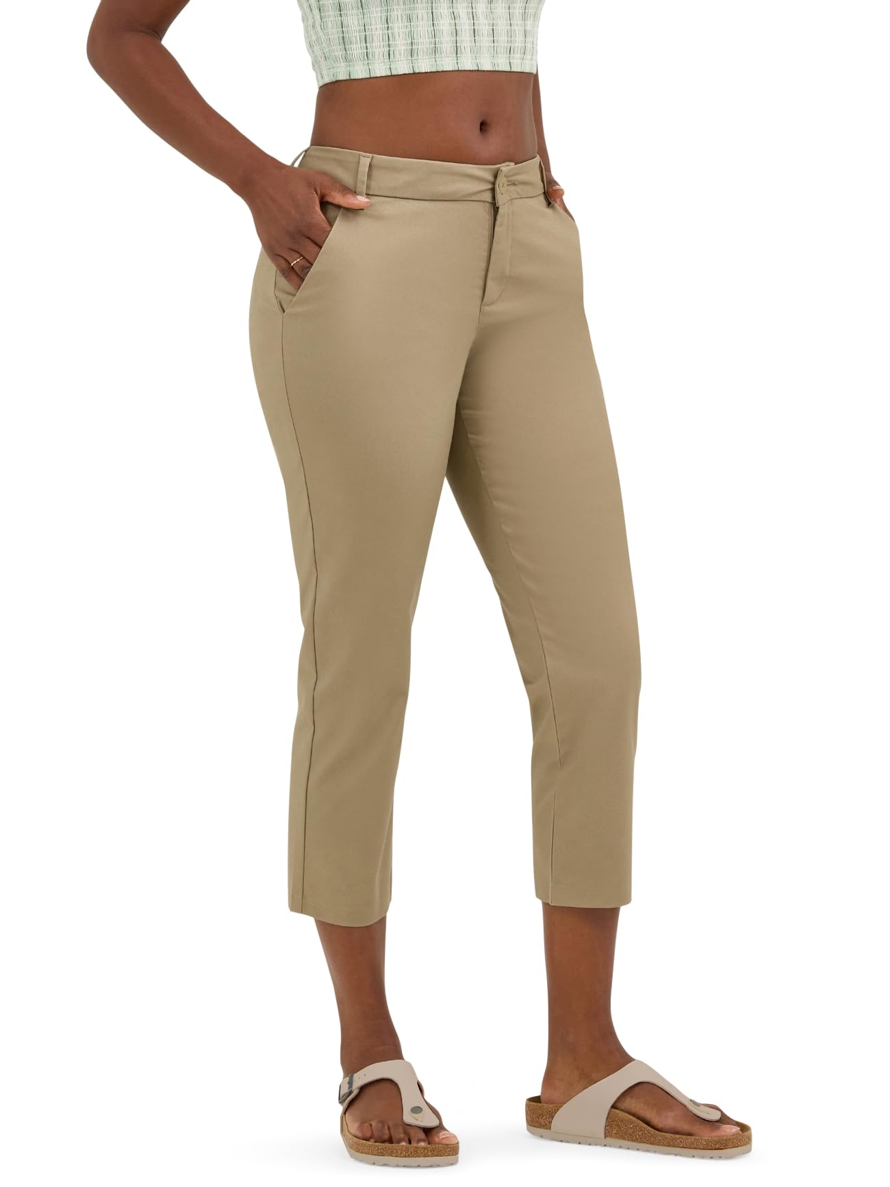 Lee Womens Wrinkle Free 23" Capri Pant