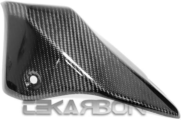 Replacement Exhaust Heat Shield, for Kawasaki Ninja H2SX / SE (18-20), Carbon Fiber, 2x2 twill weave