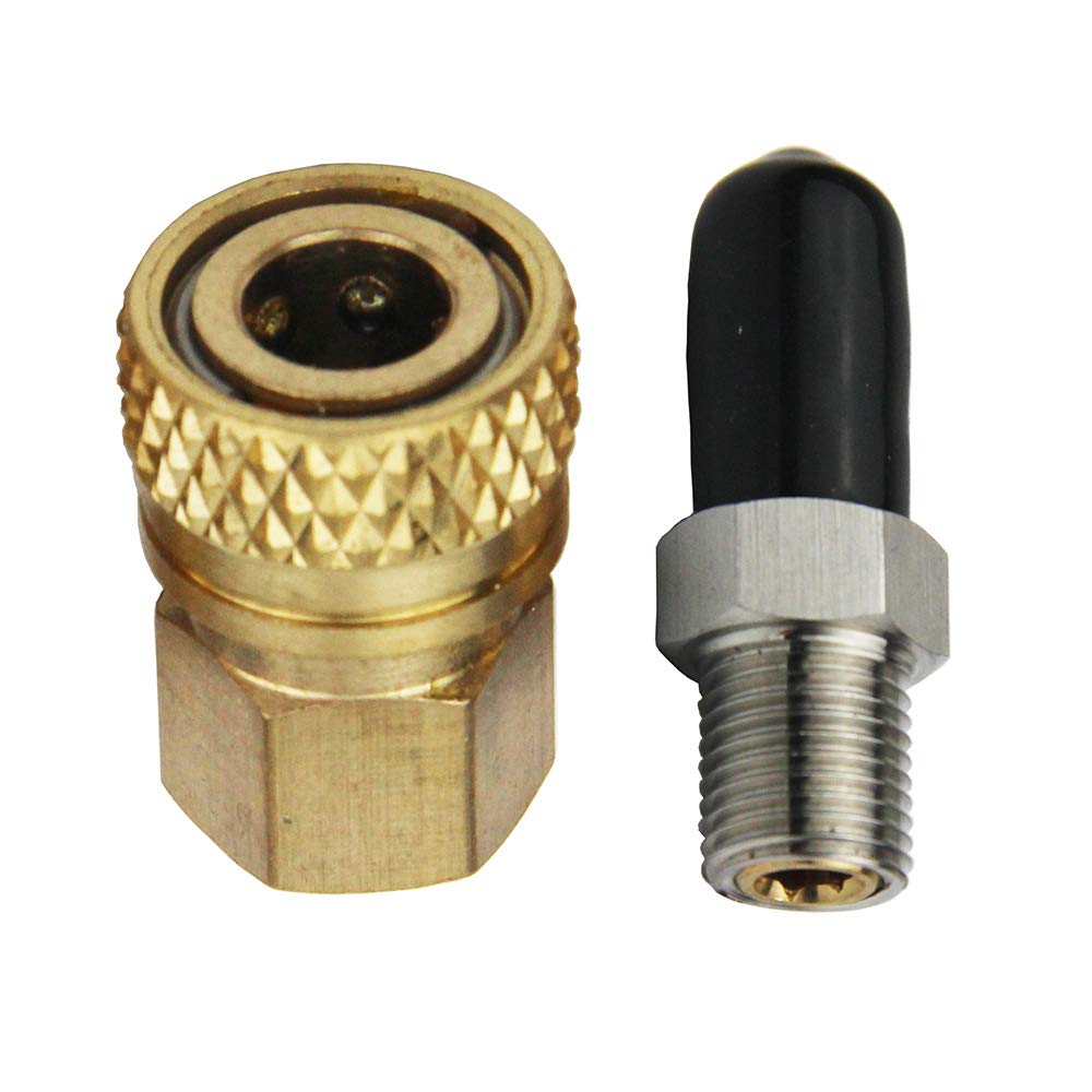 Paintball PCP Airforce podwójne złącze męskie ze stali nierdzewnej z szybkozłączką M10 1/8NPT 1/8NPT 1/8 BSPP, złącze żeńskie i złącze elastyczne (typ 7)
