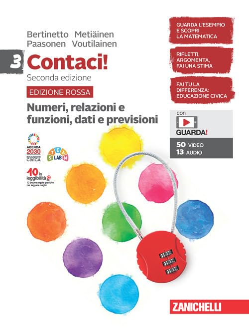 Contaci! Ediz. rossa. Con Numeri, relazioni e funzioni, dati e previsioni e Misure, spazio e figure. Per la Scuola media. Con e-book. Con espansione online (Vol. 3)