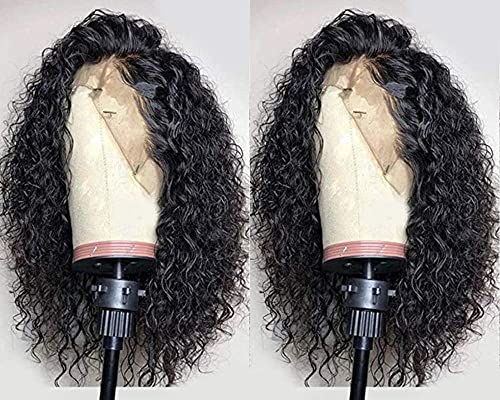 Swetcurly 13X4 Lace Front Wigs Glueless Wave Synthetic Wigs Heat Resistant Short Bob Wigs Natural Hairline With Baby Hair For Black Women (14 Inch) #TOP1