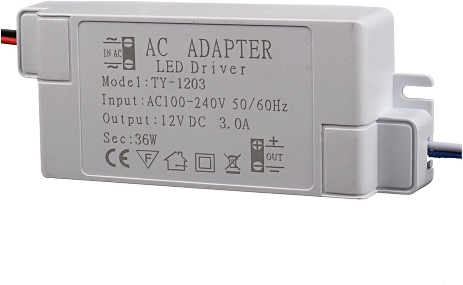 LED Switch Power Supply Module Cabinet Light Wardrobe Light Drive Constant Voltage Small Power Adapter DC12V LZG-12W(72W 6A DC12V)