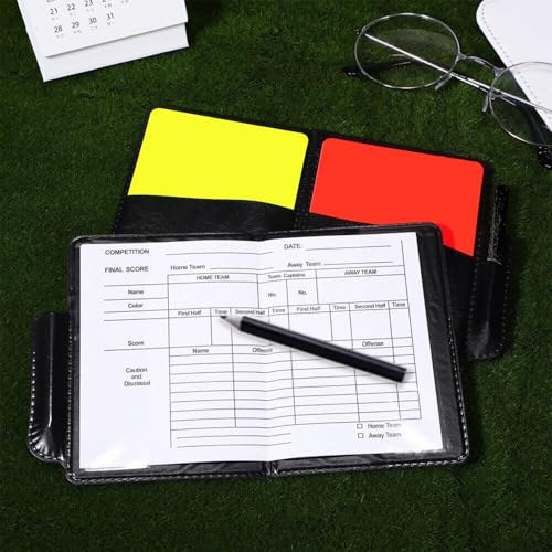 Soccer Referee Kit - Brightly Colored Red and Yellow Soccer Referee Cards and Whistle Made of Thick Premium Plastic with Cord, Loud and Clear Whistle Great for Coaches, Refereers, Lifeguards, Party - Thumbnail 6