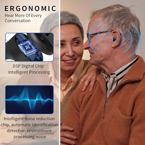 Image of Balson AG-7901 Rechargeable Wireless Hearing Aid for All Ages with Active Noise Control - 5 Channel Volume Control, High-Frequency (White, For Single Ear, with Dry Kit and 1 Year Warranty)