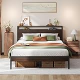 LIKIMIO Full Bed Frame with...