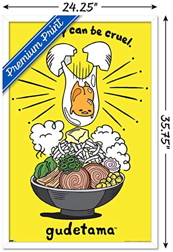 Gudetama poster mural design flottant effet minimaliste