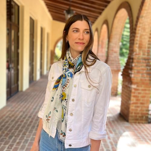 Humble Hilo Vector Art Fashion Scarf or Shawl Vibrant Colorful Patterned Lightweight Neckwear or Wrap for Women4