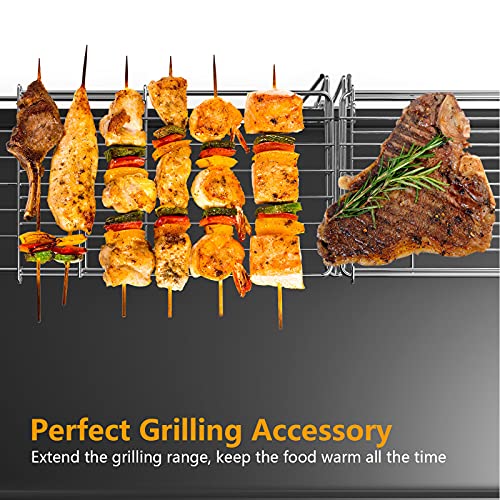 MixRBBQ Adjustable Griddle Warming Rack for Blackstone 17" 22" 28" 36" Griddles, Universal