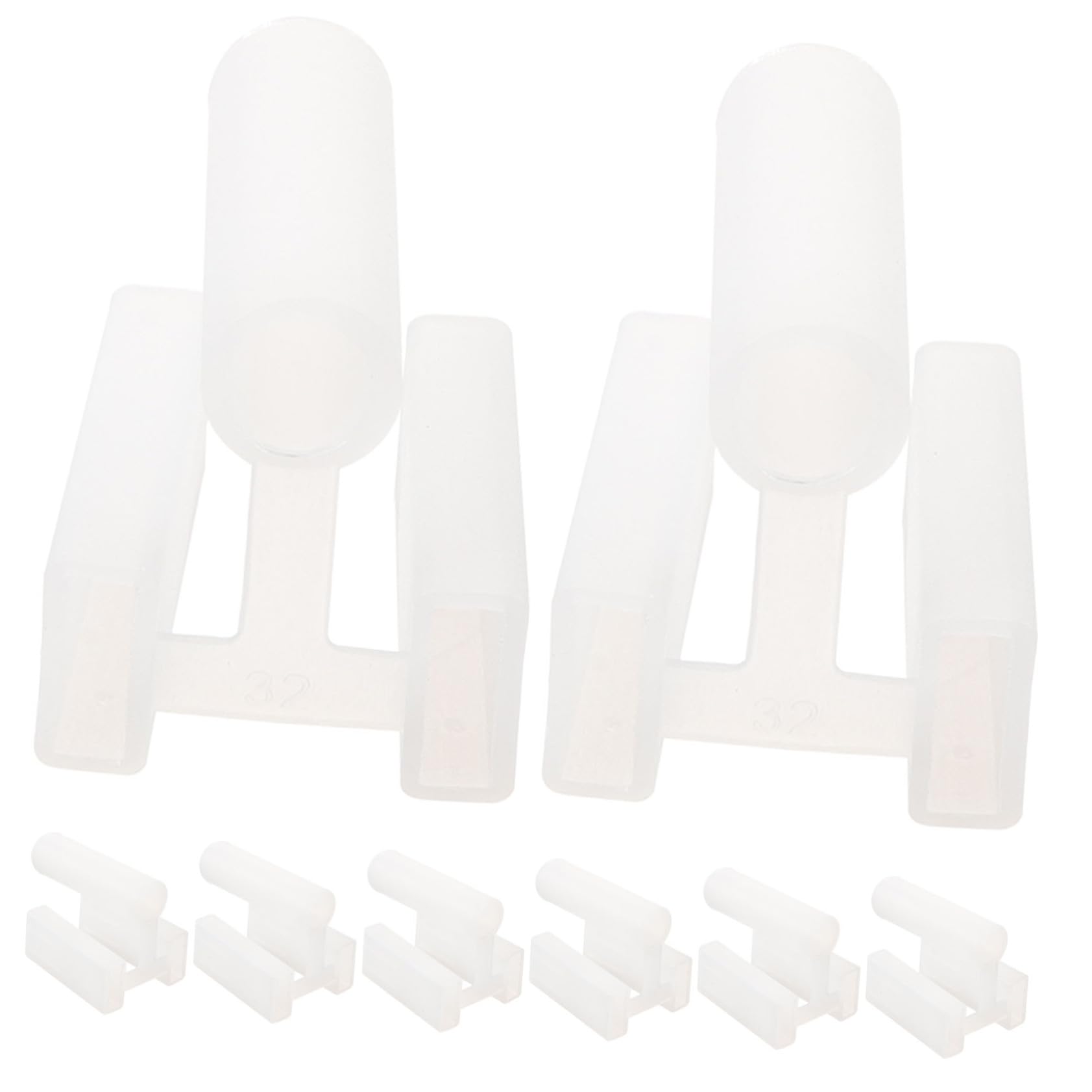 NUOBESTY 5 Set Copripresa Prong Per Sicurezza Coperture Per Prese Elettriche Protezione Elettrica Per Garage Facile Da Rimuovere Con Anello Estrazione 100 Pezzi*5