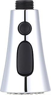 Hibbent 3-Mode Kitchen Tap Spray Head, Kitchen Faucet with Switchable Water Dispensing, Pull Down Spray Head for Kitchen Faucet, Faucet Head Replacement, Sink Spray Nozzle, Chrome.